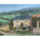 CHESTER MALAM (b.1850) pastel – landscape with house, probably near Colwyn Bay, signed and dated