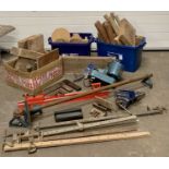 CORONATE TOOL COMPANY LTD ELF BENCH TOP WOODWORKING LATHE, bench vices, sash clamps, boxed drill