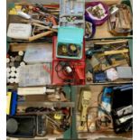 GARAGE, WORKSHOP ETC HANDTOOLS, FIXTURES & FITTINGS within 6 boxes