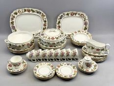 ROYAL WORCESTER 'VIRGINIA' PATTERN DINNER & TEA SERVICE FOR SIX, including 2 x circular two-