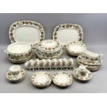 ROYAL WORCESTER 'VIRGINIA' PATTERN DINNER & TEA SERVICE FOR SIX, including 2 x circular two-