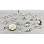 SWAROVSKI CRYSTAL & OTHERS, A COLLECTION OF SMALL ANIMAL ORNAMENTS, various sizes