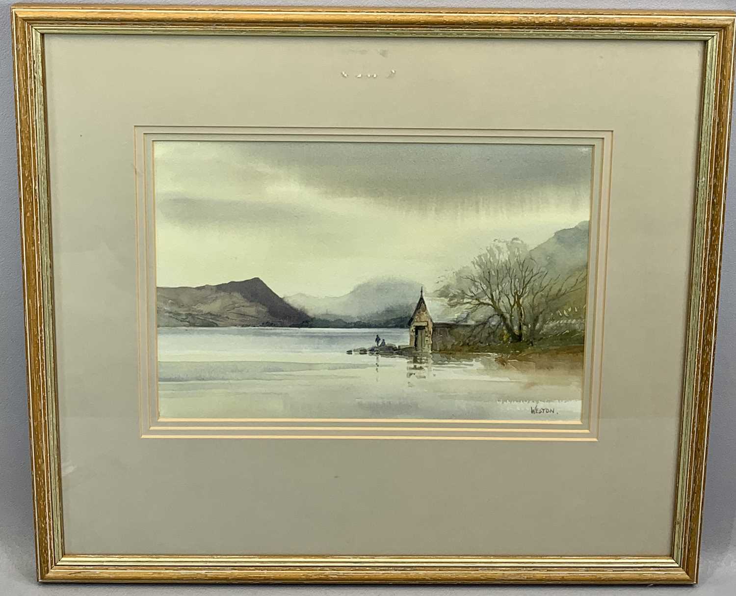 DAVID WESTON (1935-2011) watercolour - titled 'Llyn Dinas Gwynant Valley 2000', signed lower - Image 2 of 3