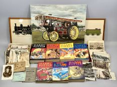 COLLECTION OF ANTIQUE & VINTAGE POSTCARDS, HARRY POTTER BOOKS and other items