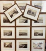 FRANCIS FRITH vintage black and white photographs x 14, views and buildings, Colwyn Bay, Rhos-on-Sea