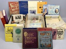 EPHEMERA: including large collection of bus tickets, 4 x crest and monogram albums with part
