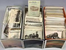POSTCARDS: ANTIQUE & VINTAGE, COLOUR AND BLACK AND WHITE, railway, maritime and others, large