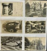 ALBUM OF ANTIQUE & VINTAGE POSTCARDS, colour and black and white, Colwyn Bay, Penrhos College,