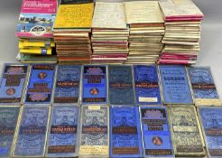 LARGE COLLECTION OF ORDNANCE SURVEY MAPS, 1-inch and 1:50,000, with other cloth mounted vintage maps