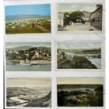 ALBUM OF ANTIQUE & VINTAGE POSTCARDS, colour and black and white, Conwy and Abergele, approx. ?