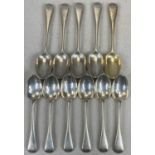 SET OF ELEVEN VICTORIAN SPOONS, LONDON 1886, JOHN ALDWINCKLE & THOMAS SLATER, monogrammed to the