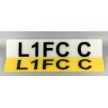Liverpool FC football club / soccer memorabilia cherished number plate being L1 FCC relating to '