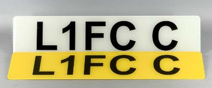 Liverpool FC football club / soccer memorabilia cherished number plate being L1 FCC relating to '