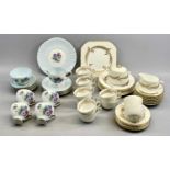 MINTON GOLDEN SYMPHONY H519 PATTERN WHITE & GILT DECORATED TEA SERVICE, approx. 35 pieces and