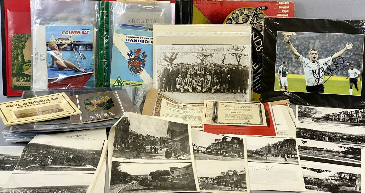 ALBUM OF VINTAGE EPHEMERA RELATING TO COLWYN BAY & OTHER LOCAL RESORTS, guidebooks, maps, ETC, and - Image 4 of 9