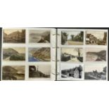 ALBUM OF ANTIQUE & VINTAGE POSTCARDS, colour and black and white, Llandudno and others, approx. 300