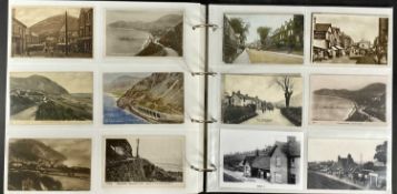 ALBUM OF ANTIQUE & VINTAGE POSTCARDS, colour and black and white, Llandudno and others, approx. 300