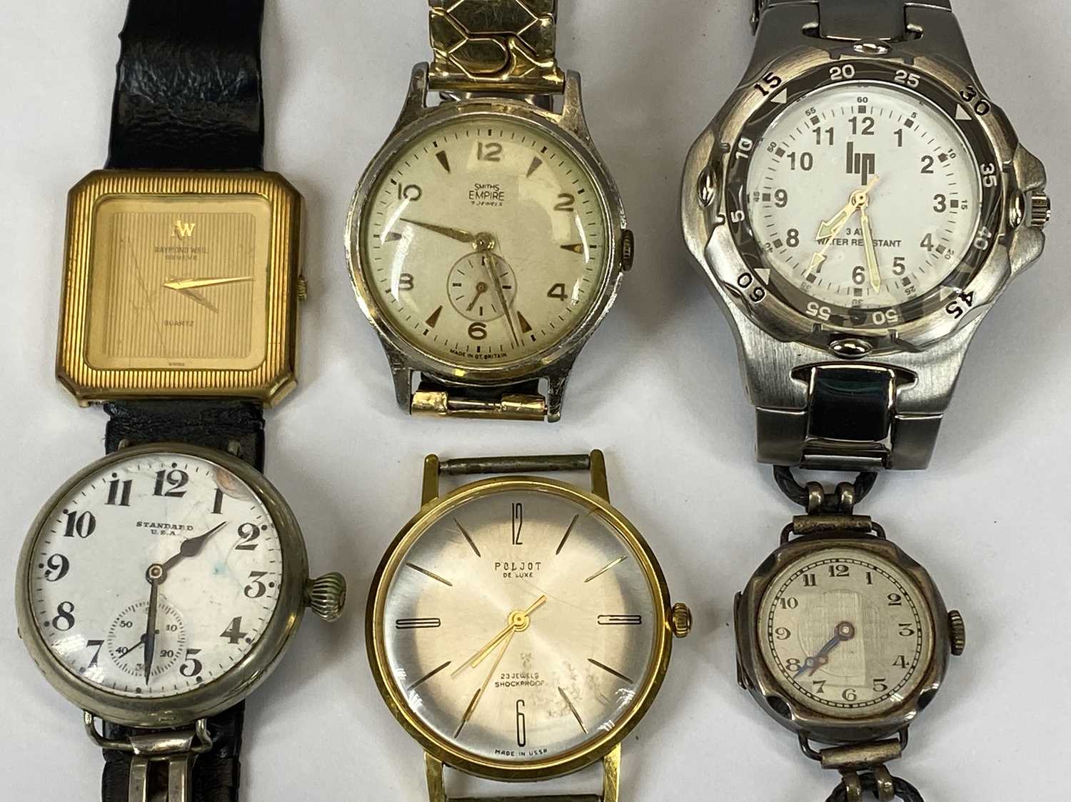 VINTAGE & LATER LADY'S AND GENTS WRISTWATCHES x 6, to include a silver cased lady's wristwatch