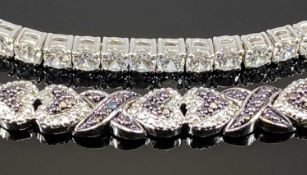 LOOSE DIAMONDS & MIXED VINTAGE AND MODERN JEWELLERY GROUP, to include unmarked white metal bangle