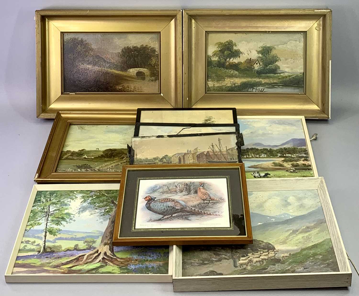 F W BANNISTER oil paintings on board (2) - title verso 'Spring Northwood' and 'Early Morning North - Image 4 of 7