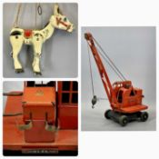 MUFFIN THE MULE PAINTED DIECAST STRING PUPPET, mid 20th Century, Triang pressed steel Jones KL44