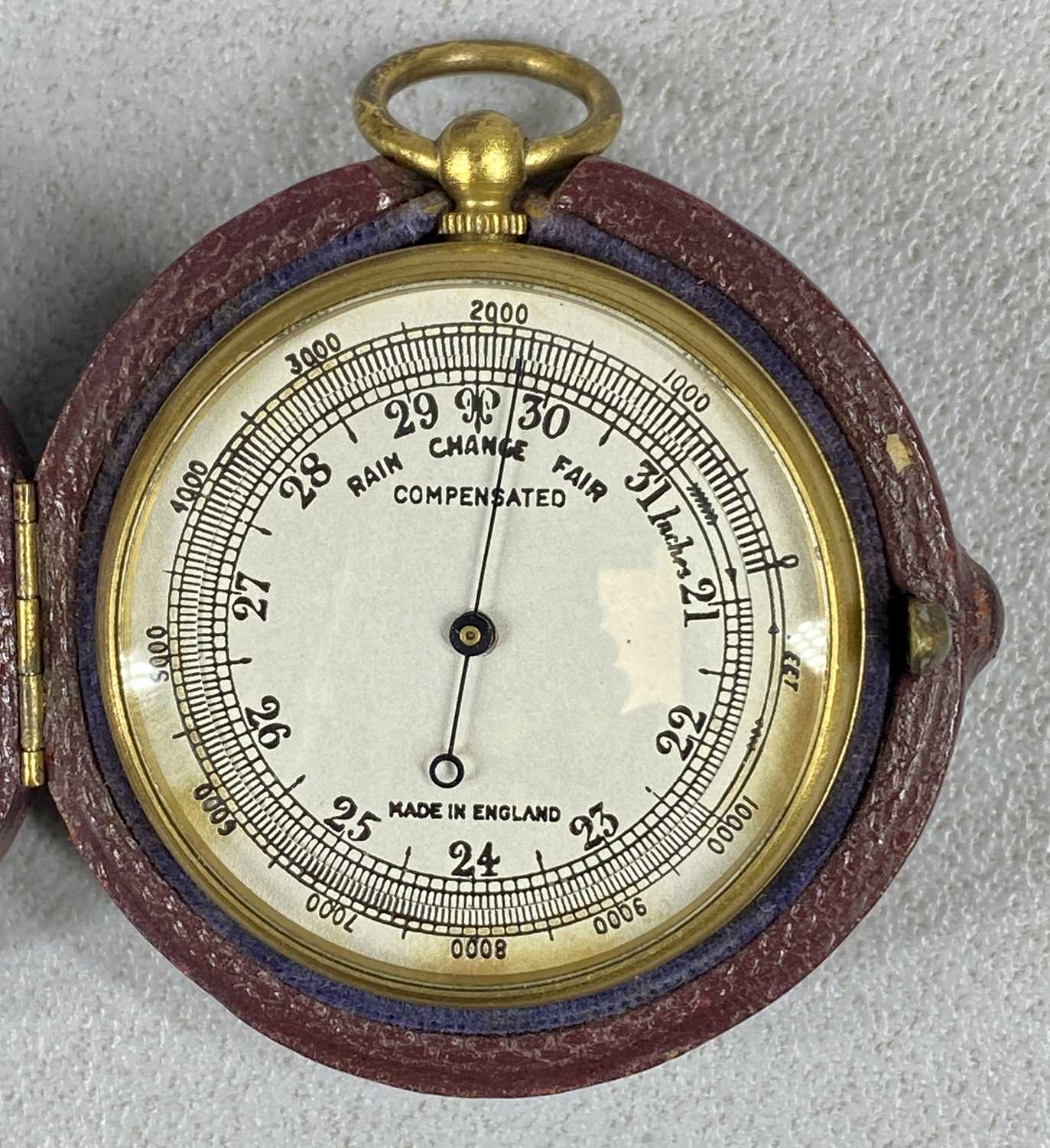 MAHOGANY CASED POCKET COMPASS, early 19th Century, the paper dial marked with quadrants of 10 degree - Image 6 of 6