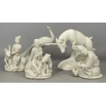 ROYAL DOULTON CLASSICS 'IMAGES OF NATURE' FIGURINE 'MAJESTIC HN4177', 18cms H, Royal Dux white