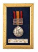 THE MILITARY CLUB HOUSE: BOER WAR QUEEN'S SOUTH AFRICA MEDAL, to Pte. J. Hallworth, Gren. Guards,