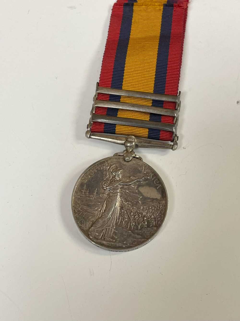 THE MILITARY CLUB HOUSE: BOER WAR MEDAL PAIR, to Pte. W. Bateman, S. Wales Borderers, comprising - Image 8 of 12