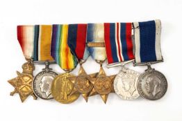 THE MILITARY CLUB HOUSE: WORLD WAR I & II MEDAL GROUP OF SEVEN, to L. G Goodbeer, Boy, R.N. (later
