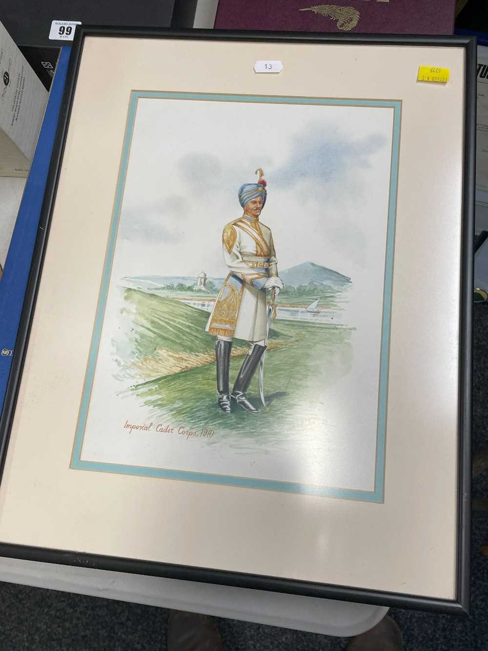 ‡ THE MILITARY CLUB HOUSE: C.A. COLLINS watercolours - studies of Indian army soldiers, signed and - Image 19 of 25