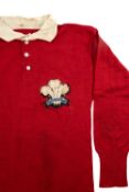 THE RUGBY CLUB HOUSE: 1905-1907 WALES INTERNATIONAL RUGBY UNION JERSEY WORN BY RHYS GABE (1880-1967)
