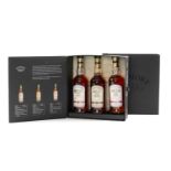 THE WHISKY CLUB HOUSE: BOWMORE ISLAY CASK COLLECTION, one 200ml each of, 'Bowmore Dusk', claret