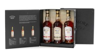 THE WHISKY CLUB HOUSE: BOWMORE ISLAY CASK COLLECTION, one 200ml each of, 'Bowmore Dusk', claret