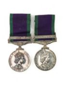 THE MILITARY CLUB HOUSE: TWO ELIZABETH II GENERAL SERVICE MEDALS 1962-2007, both with Northern