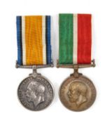 THE MILITARY CLUB HOUSE: GREAT WAR MERCANTILE MARINE PAIR, to Evan O. Jenkins, comprising 1914-18