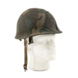 THE MILITARY CLUB HOUSE: A 1982 ARGENTINE INFANTRY HELMET FROM THE FALKLANDS CONFLICT with