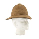 THE MILITARY CLUB HOUSE: WORLD WAR I ROYAL WELCH FUSILIERS PITH HELMET in khaki canvas and fine