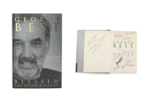THE FOOTBALL CLUB HOUSE: GEORGE BEST 'Blessed' the autobiography, signed by Best and other former