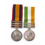 THE MILITARY CLUB HOUSE: BOER WAR MEDAL PAIR, to Pte. W. Bateman, S. Wales Borderers, comprising
