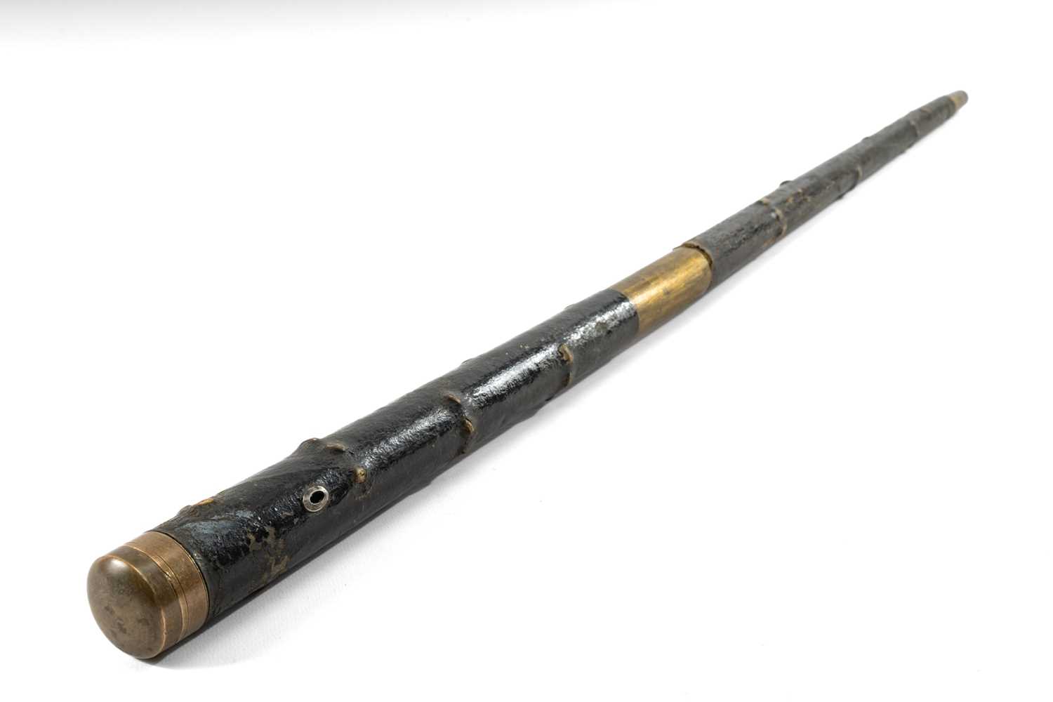 THE TAILORING & ACCESSORIES CLUB HOUSE: RARE GENTLEMAN'S METAMORPHIC/GADGET CANE, the two-section - Image 2 of 3