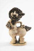 THE RUGBY CLUB HOUSE: GROGG CARICATURE OF A CENTAUR BY JOHN HUGHES standing on titled base,