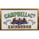 THE BEER CLUB HOUSE: VICTORIAN ADVERTISING SIGN CAMPBELL & CO., EDINBURGH, 'Brewers to Her Majesty