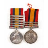 THE MILITARY CLUB HOUSE: TWO BOER WAR QUEEN'S SOUTH AFRICA MEDALS, one to Pte. M. Winter, W.