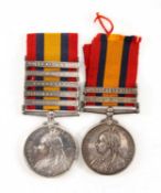 THE MILITARY CLUB HOUSE: TWO BOER WAR QUEEN'S SOUTH AFRICA MEDALS, one to Pte. M. Winter, W.