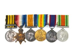 THE MILITARY CLUB HOUSE: ROYAL NANY MEDAL GROUP OF SIX, to C. E. Champion A.B. (later Sh. Cpl.),