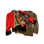 THE MILITARY CLUB HOUSE: TWO WELSH TERRITORIAL ARMY UNIFORMS, including mess dress jacket, waistcoat