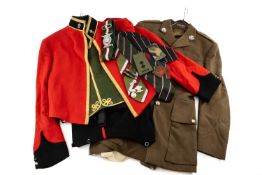 THE MILITARY CLUB HOUSE: TWO WELSH TERRITORIAL ARMY UNIFORMS, including mess dress jacket, waistcoat