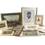 THE CRICKET CLUB HOUSE: ASSORTED ANTIQUE & VINTAGE CRICKET PRINTS (qty) Provenance: private