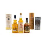 THE WHISKY CLUB HOUSE: CHIVAS REGAL 12YO WHISKY, original box, 70cl, 40%, DRUMGUISH SINGLE MALT